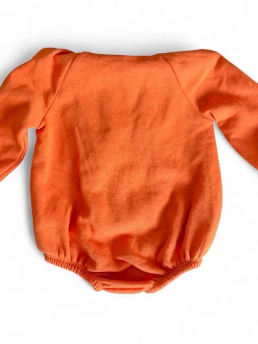 NWT Old Navy Orange Pumpkin Hooded One-Piece Jack-O'-Lantern Bubble Romper 18-24